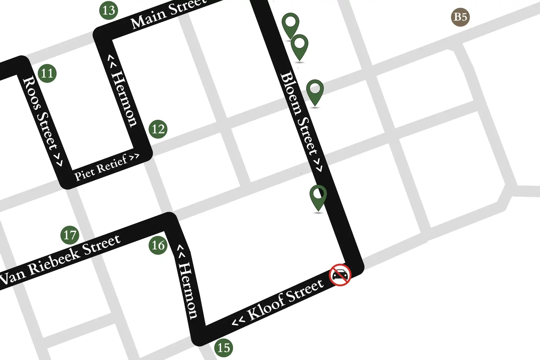 Bloem Street Map